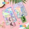 100 pcs Mylar Holographic Bags Packaging Bags,Clear Resealable Bag Foil Pouch Bag for Party Favor,Goodies,Treat,Cards,Food Storage Baggies Packaging for Small Business(4x6in,Holographic)